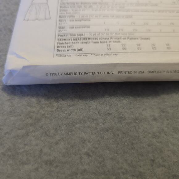 Simplicity 7097 Girls Dress Pattern Size 5-8 BB Design Your Own 9 Styles Easy - Picture 5 of 6